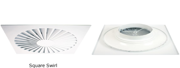Square Swirl Diffuser